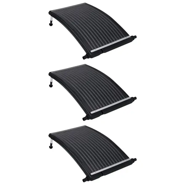Gossi panouri solare de incalzire piscina, 3 buc., 110x65 cm, curbat