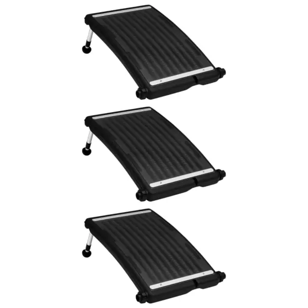 Gossi panouri solare de incalzire piscina, 3 buc., 72,5x46 cm, curbat