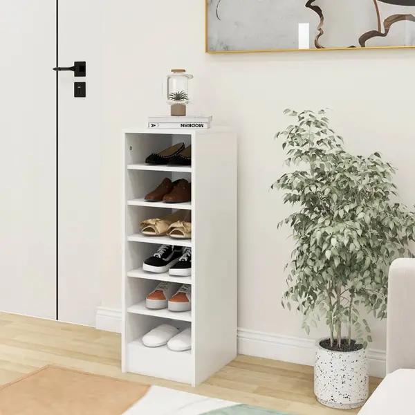 Gossi pantofar, alb, 31,5x35x90 cm, pal
