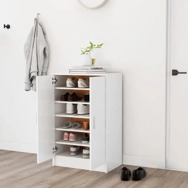Gossi pantofar, alb, 60x35x92 cm, pal