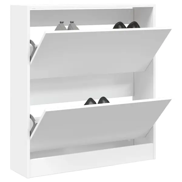 Gossi pantofar, alb, 80x21x87,5 cm, lemn compozit