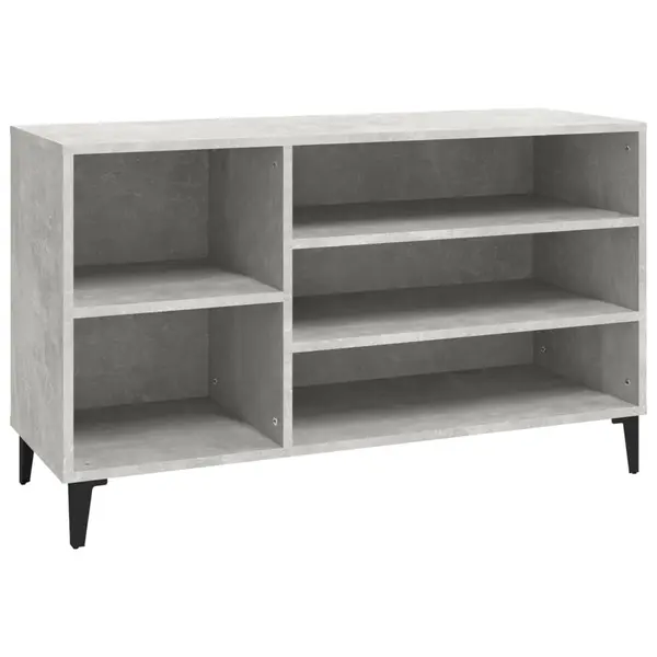 Gossi pantofar, gri beton, 102x36x60 cm, lemn prelucrat