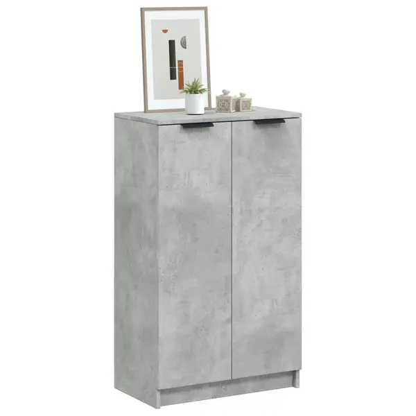 Gossi pantofar, gri beton, 59x35x100 cm, lemn compozit