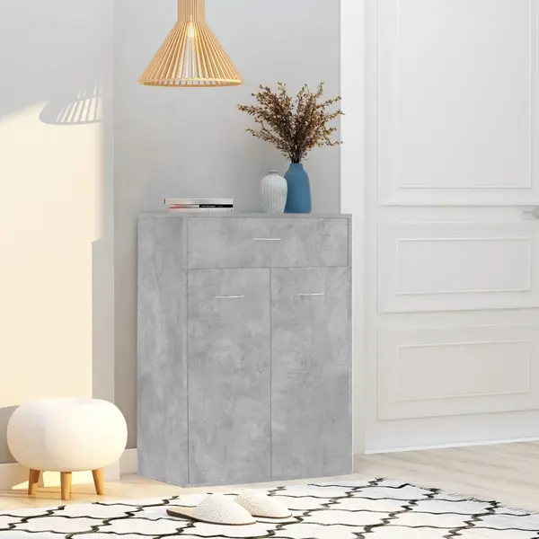 Gossi pantofar, gri beton, 60 x 35 x 84 cm, pal