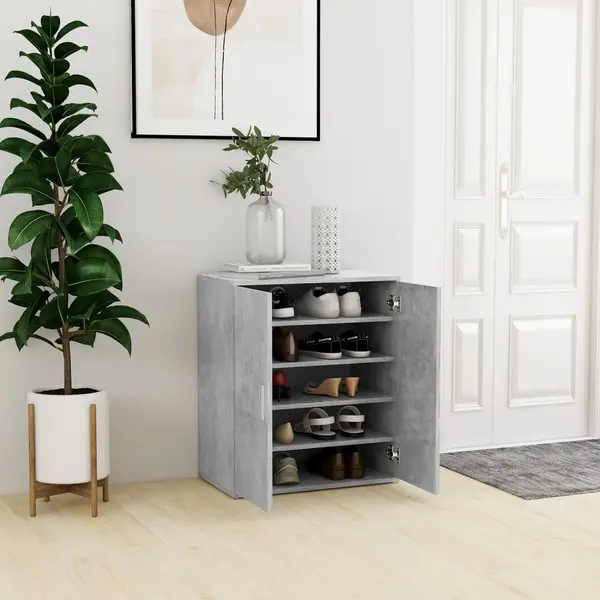 Gossi pantofar, gri beton, 60x35x70 cm, pal