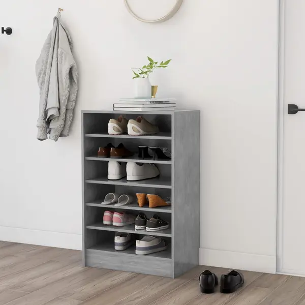 Gossi pantofar, gri beton, 60x35x92 cm, pal
