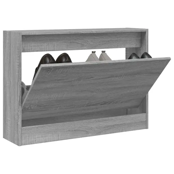 Gossi pantofar, gri sonoma, 80x21x57 cm, lemn compozit
