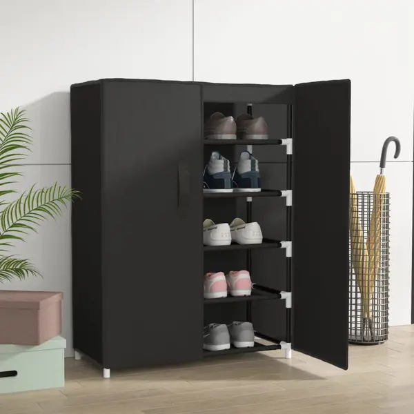 Gossi pantofar, negru, 60x28x90 cm, material textil