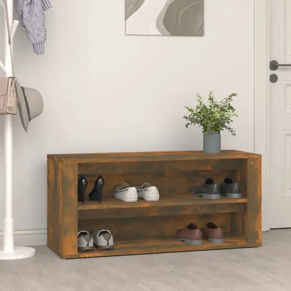 Gossi pantofar, stejar fumuriu, 100x35x45 cm, lemn prelucrat