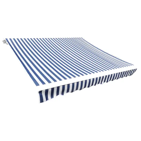 Gossi panza copertina, albastru & alb, 6x3 m (cadrul nu este inclus)