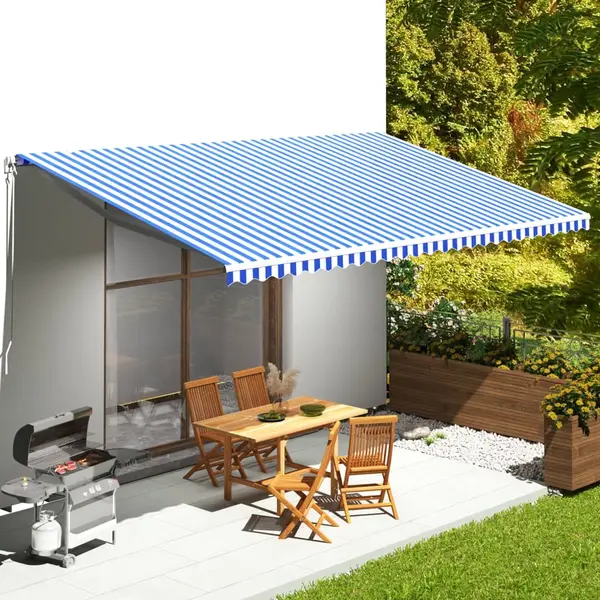 Gossi panza de rezerva copertina, albastru si alb, 6x3,5 m