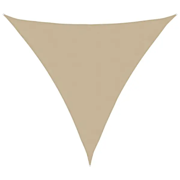Gossi parasolar, bej, 4x4x4 m, tesatura oxford, triunghiular