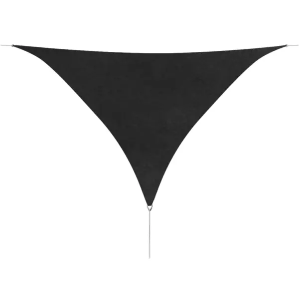 Gossi parasolar din tesatura oxford, triunghiular, 5x5x5 m, antracit