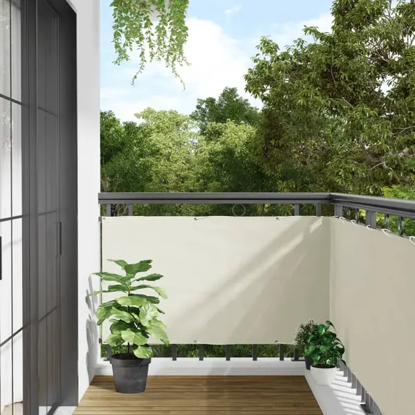 Gossi paravan de balcon, alb, 500x75 cm, pvc