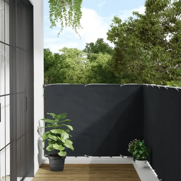 Gossi paravan de balcon, antracit, 120 x 500 cm, tesatura oxford