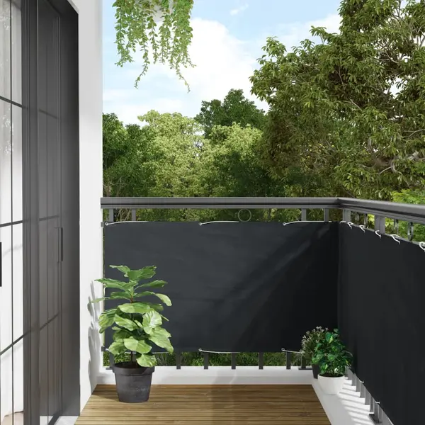 Gossi paravan de balcon, antracit, 75 x 300 cm, tesatura oxford