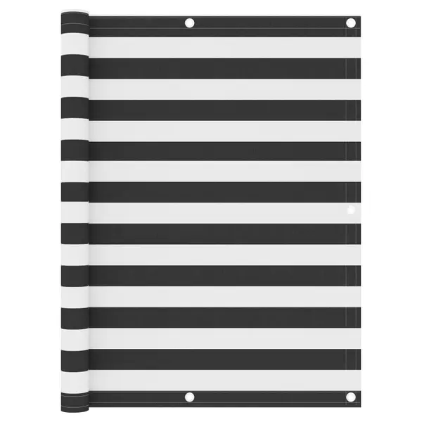 Gossi paravan de balcon, antracit si alb, 120x300 cm, tesatura oxford