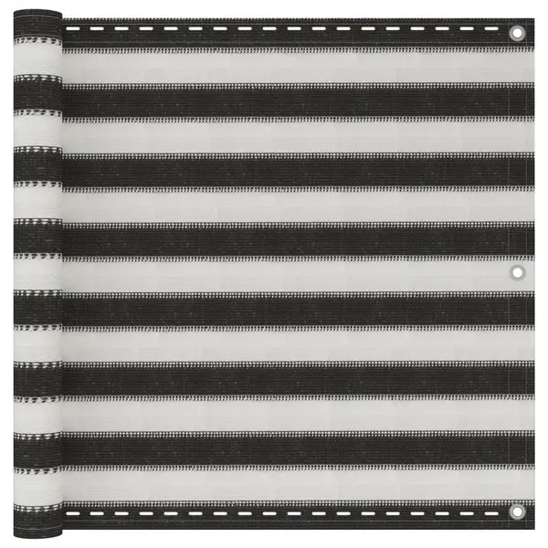 Gossi paravan de balcon, antracit si alb, 90 x 500 cm, hdpe