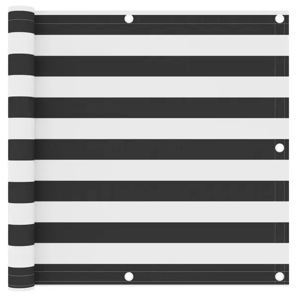 Gossi paravan de balcon, antracit si alb, 90x400 cm, tesatura oxford