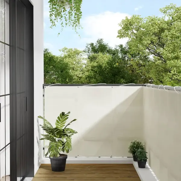 Gossi paravan de balcon, crem, 120x700 cm, 100% poliester oxford