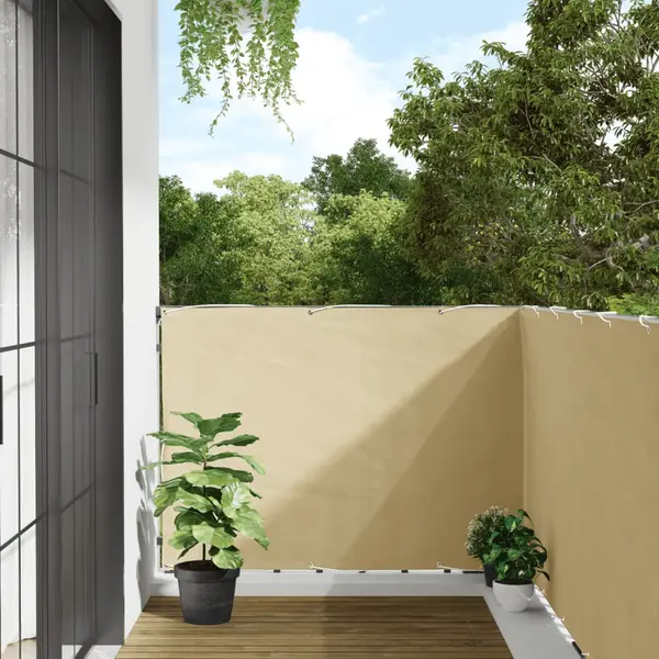Gossi paravan de balcon, crem, 600x120 cm, pvc