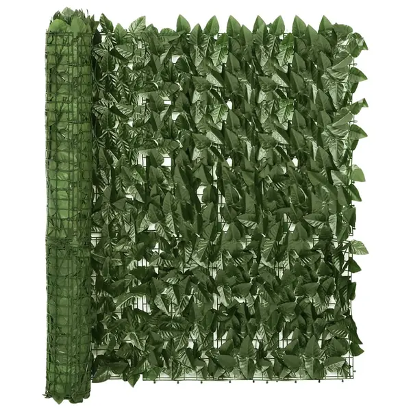 Gossi paravan de balcon, frunze verde inchis, 300x100 cm