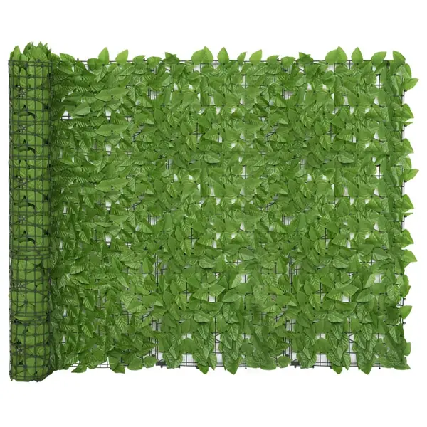 Gossi paravan de balcon, frunze verzi, 300x150 cm