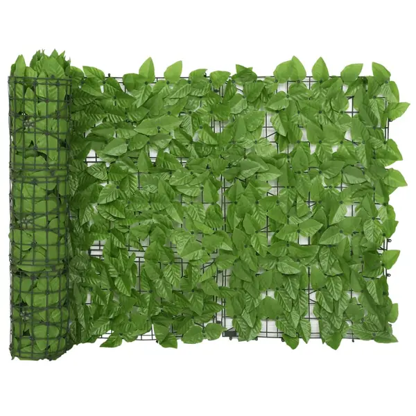 Gossi paravan de balcon, frunze verzi, 300x75 cm
