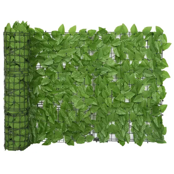 Gossi paravan de balcon, frunze verzi, 400x75 cm