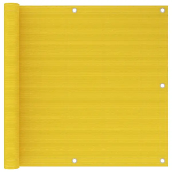 Gossi paravan de balcon, galben, 90x600 cm, hdpe