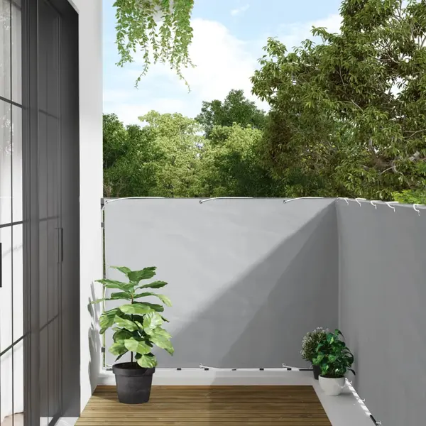 Gossi paravan de balcon, gri, 500x120 cm, pvc