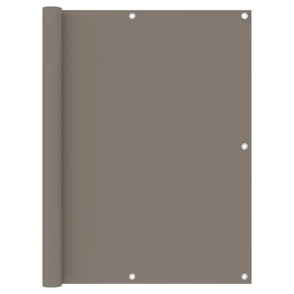 Gossi paravan de balcon, gri taupe, 120x500 cm, tesatura oxford