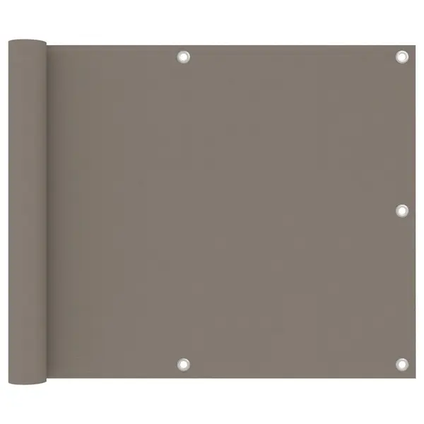Gossi paravan de balcon, gri taupe, 75x600 cm, tesatura oxford
