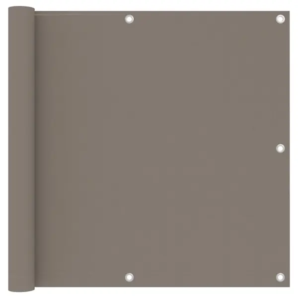 Gossi paravan de balcon, gri taupe, 90x400 cm, tesatura oxford