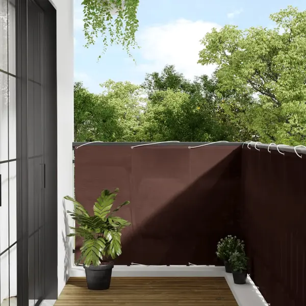 Gossi paravan de balcon, maro, 120x700 cm, 100% poliester oxford