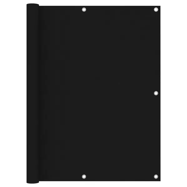 Gossi paravan de balcon, negru, 120 x 600 cm, tesatura oxford