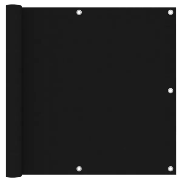 Gossi paravan de balcon, negru, 90 x 400 cm, tesatura oxford