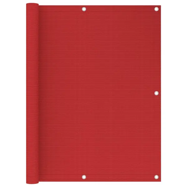 Gossi paravan de balcon, rosu, 120x500 cm, hdpe