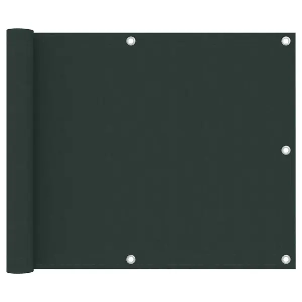 Gossi paravan de balcon, verde inchis, 75x400 cm, tesatura oxford