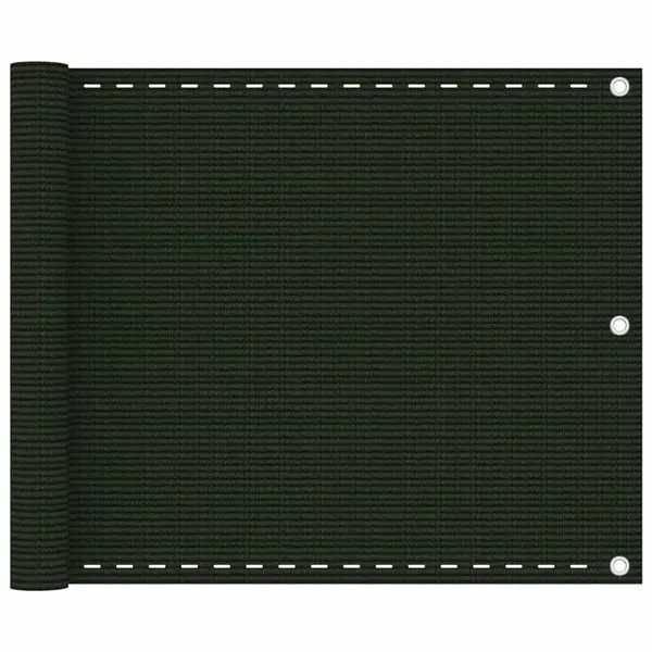 Gossi paravan de balcon, verde inchis, 75x500 cm, hdpe