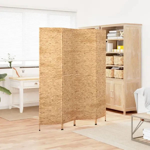 Gossi paravan de camera cu 4 panouri, 163x180 cm, zambila de apa