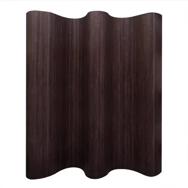 Gossi paravan de camera din bambus, maro inchis, 250 x 165 cm