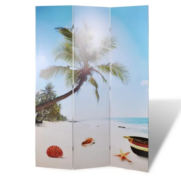 Gossi paravan de camera pliabil, 120 x 170 cm, plaja