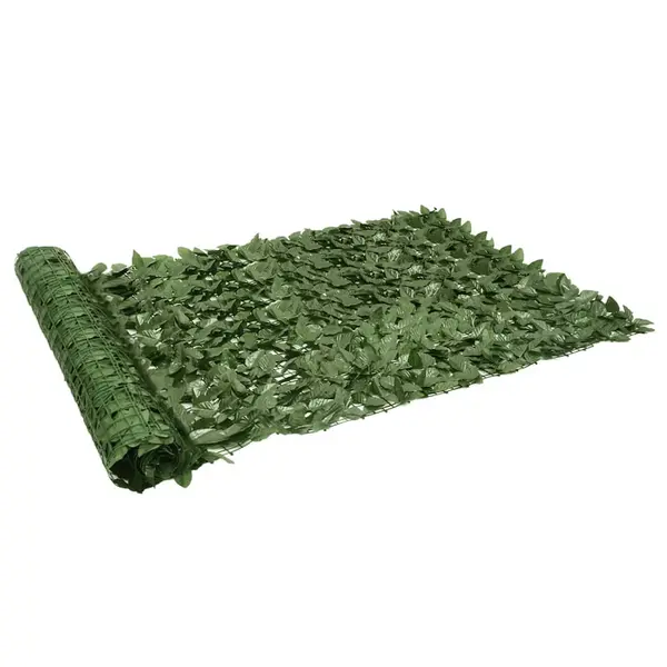 Gossi paravan intimitate de balcon din frunze verde inchis 300x150 cm