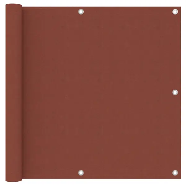 Gossi paravan pentru balcon, caramiziu, 90x300 cm, tesatura oxford
