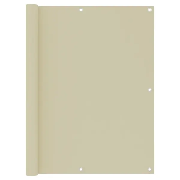 Gossi paravan pentru balcon, crem, 120x600 cm, tesatura oxford