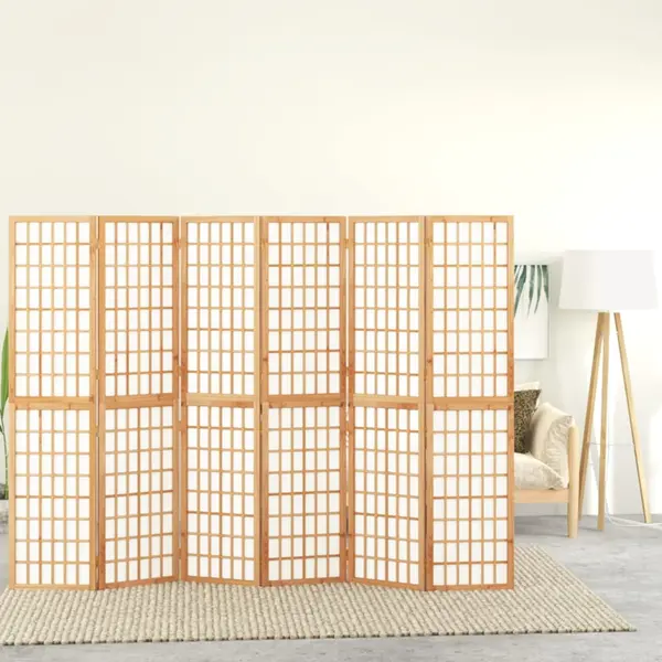 Gossi paravan pliabil de camera, 6 panouri, 240x170 cm, stil japonez