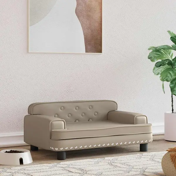 Gossi pat de caini, cappuccino, 70x45x30 cm, piele ecologica