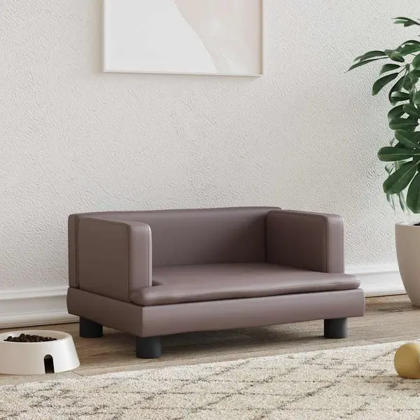 Gossi pat de caini, maro, 60x40x30 cm, piele ecologica