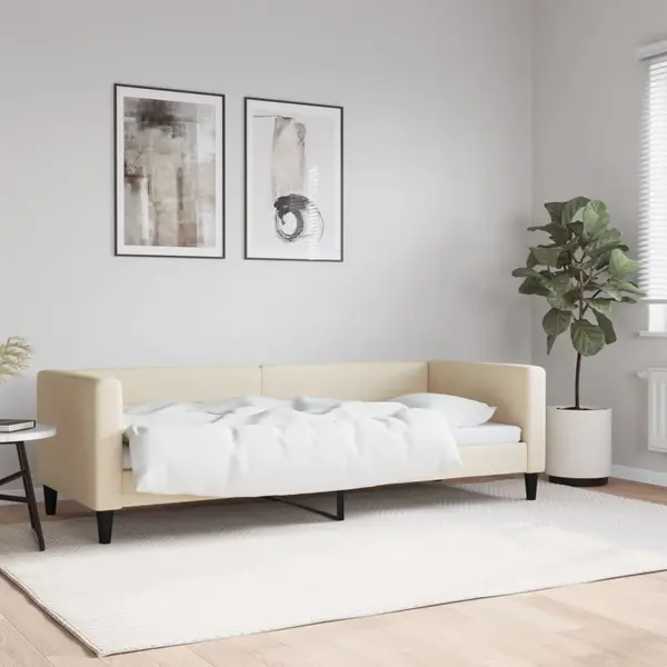 Gossi pat de zi, crem, 80x200 cm, material textil